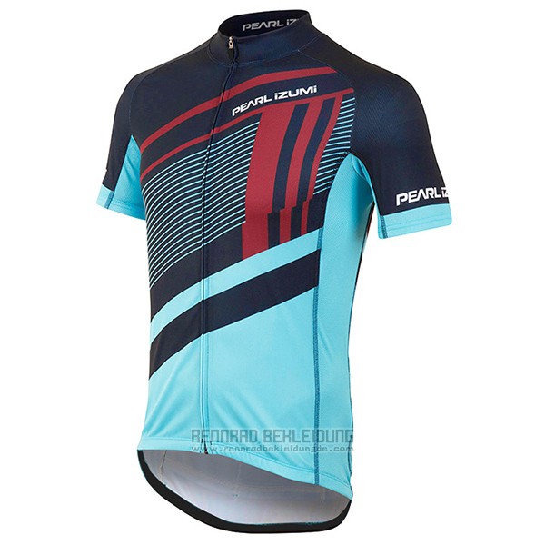 2017 Fahrradbekleidung Pearl Izumi Hellblau Trikot Kurzarm und Tragerhose - zum Schließen ins Bild klicken